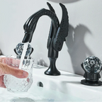 Globy Swan Countertop Bathroom Faucet