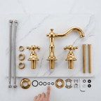 Glorym Countertop Bathroom Faucet