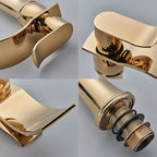 Beeno Gold High-Spout Single-Handle Luxury Bathroom Faucet