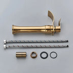 Beeno Gold High-Spout Single-Handle Luxury Bathroom Faucet