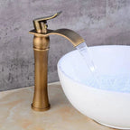 Beeno Gold High-Spout Single-Handle Luxury Bathroom Faucet
