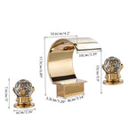 Orlando Double-Handle Waterfall Bathroom Faucet