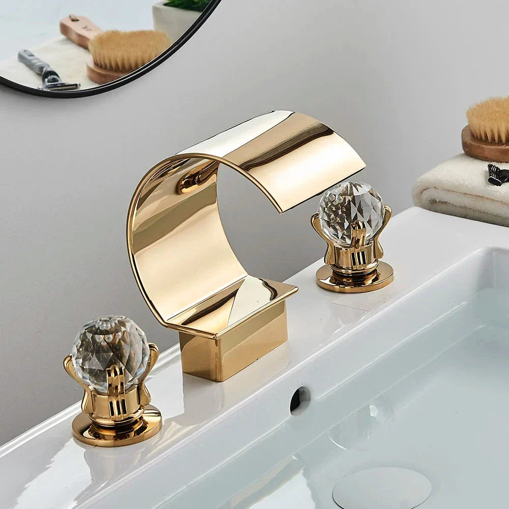 Orlando Double-Handle Waterfall Bathroom Faucet