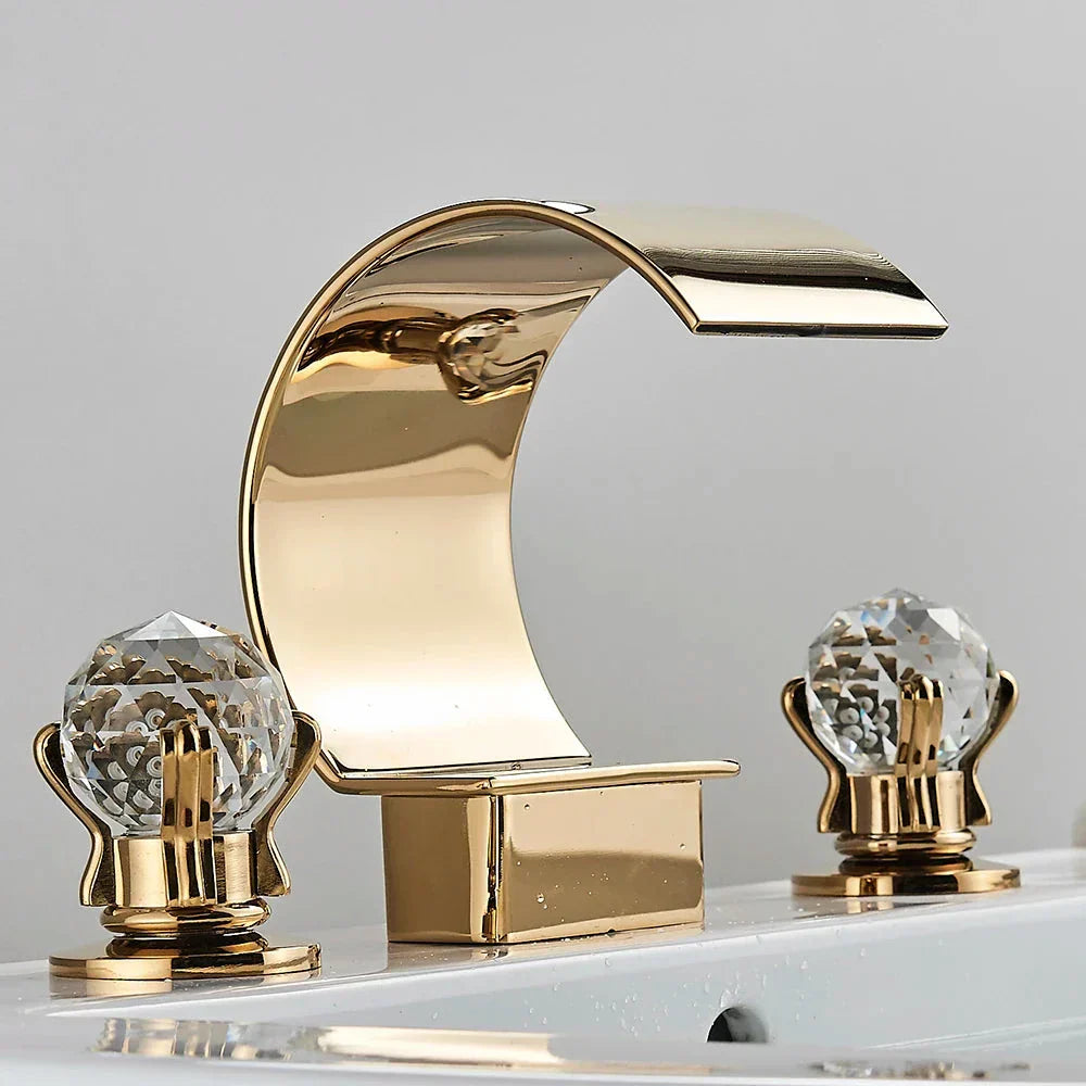 Orlando Double-Handle Waterfall Bathroom Faucet