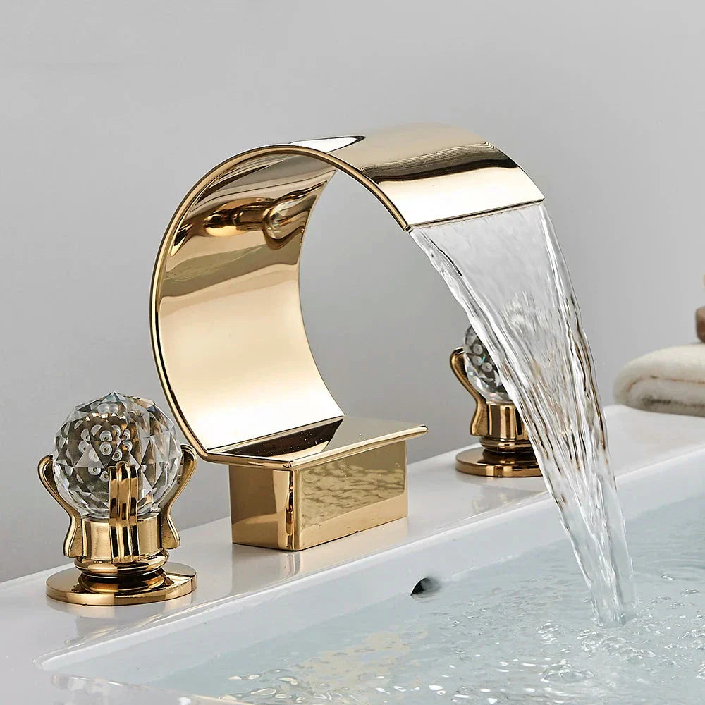 Orlando Double-Handle Waterfall Bathroom Faucet