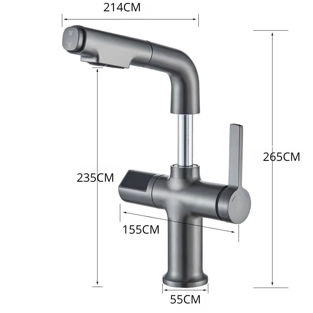 Tower Digital Single-Handle Bathroom Faucet