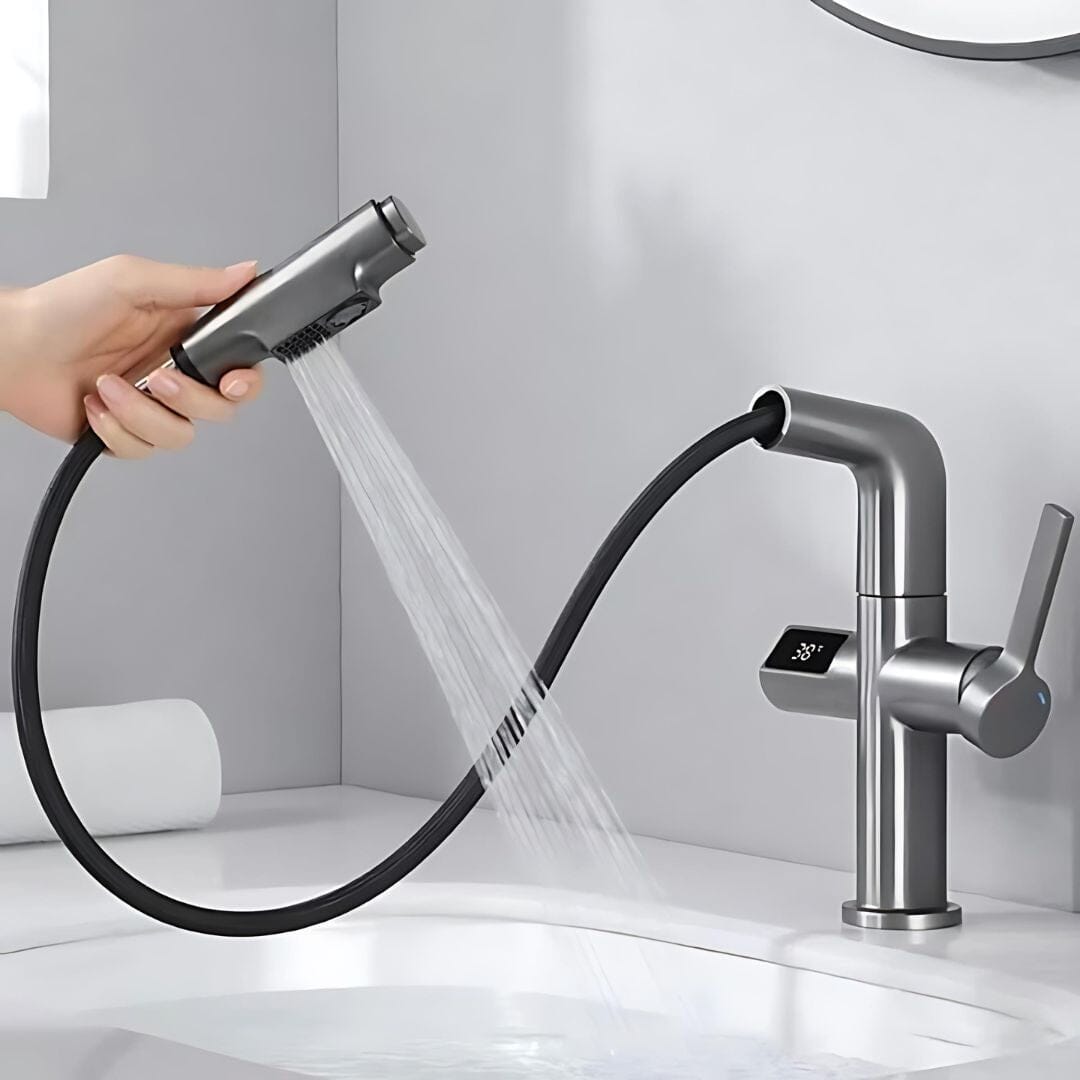 Tower Digital Single-Handle Bathroom Faucet