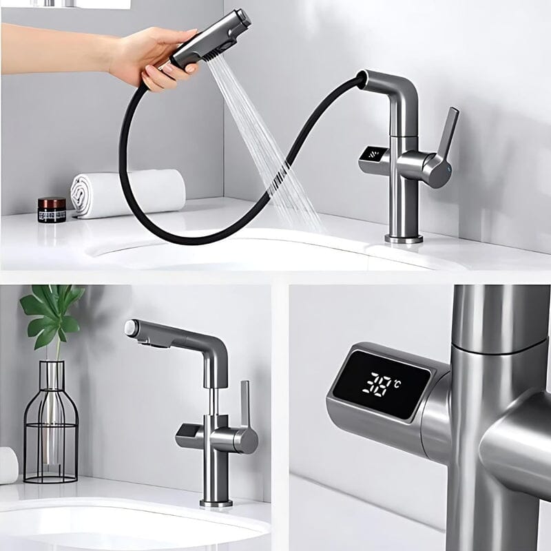 Tower Digital Single-Handle Bathroom Faucet