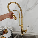 A’qua Antique Gourmet Countertop Kitchen Faucet