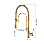 A’qua Antique Gourmet Countertop Kitchen Faucet