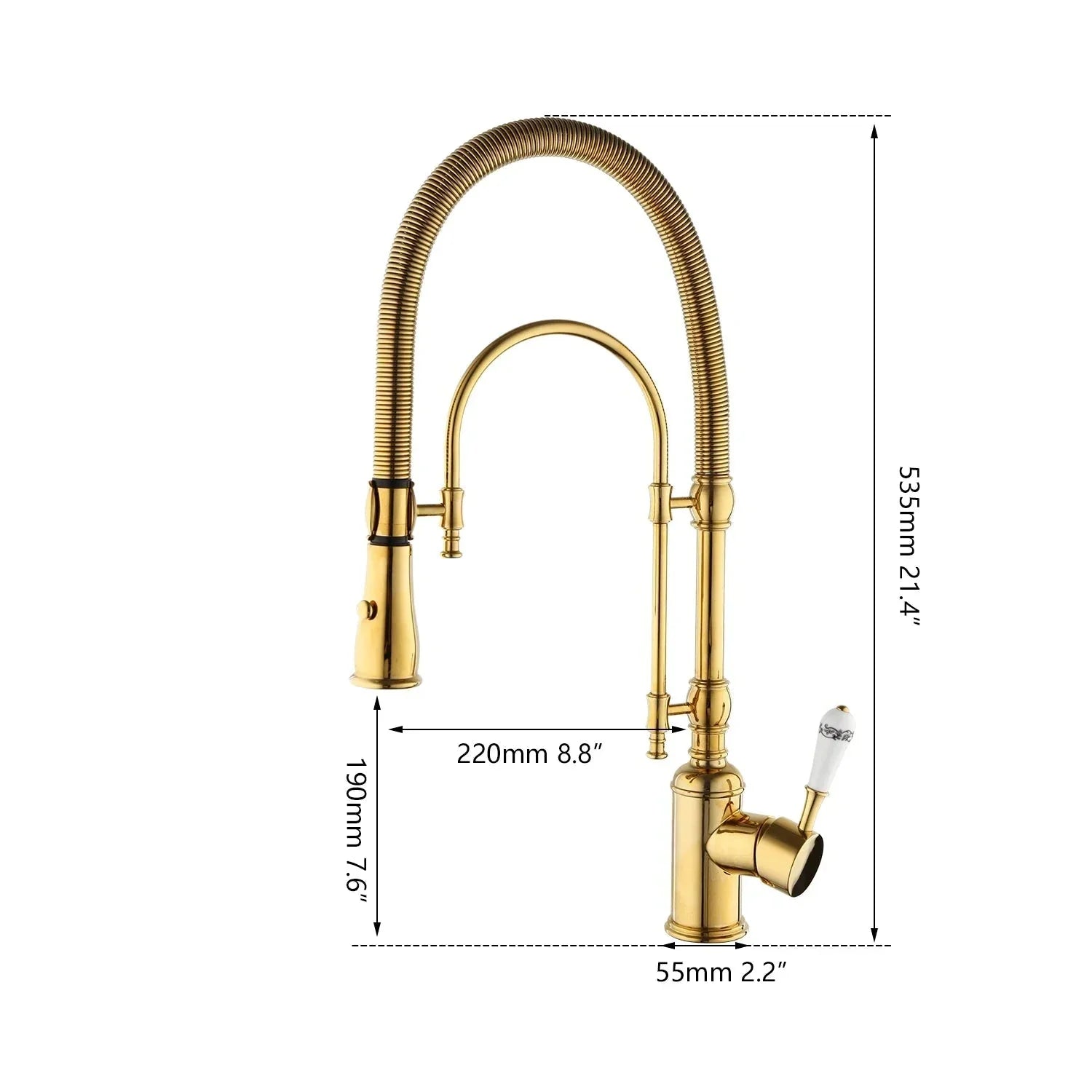 A’qua Antique Gourmet Countertop Kitchen Faucet