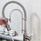 A’qua Antique Gourmet Countertop Kitchen Faucet