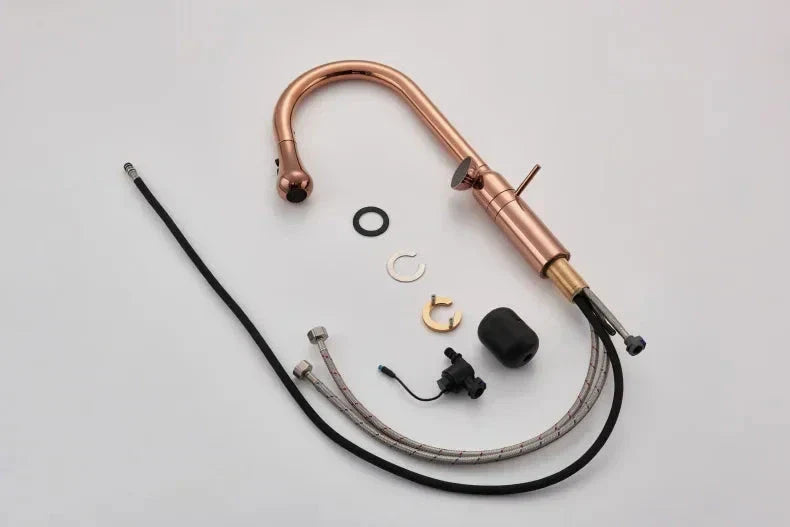 Luxury Tanger Rose Gold Gourmet Countertop Kitchen Faucet
