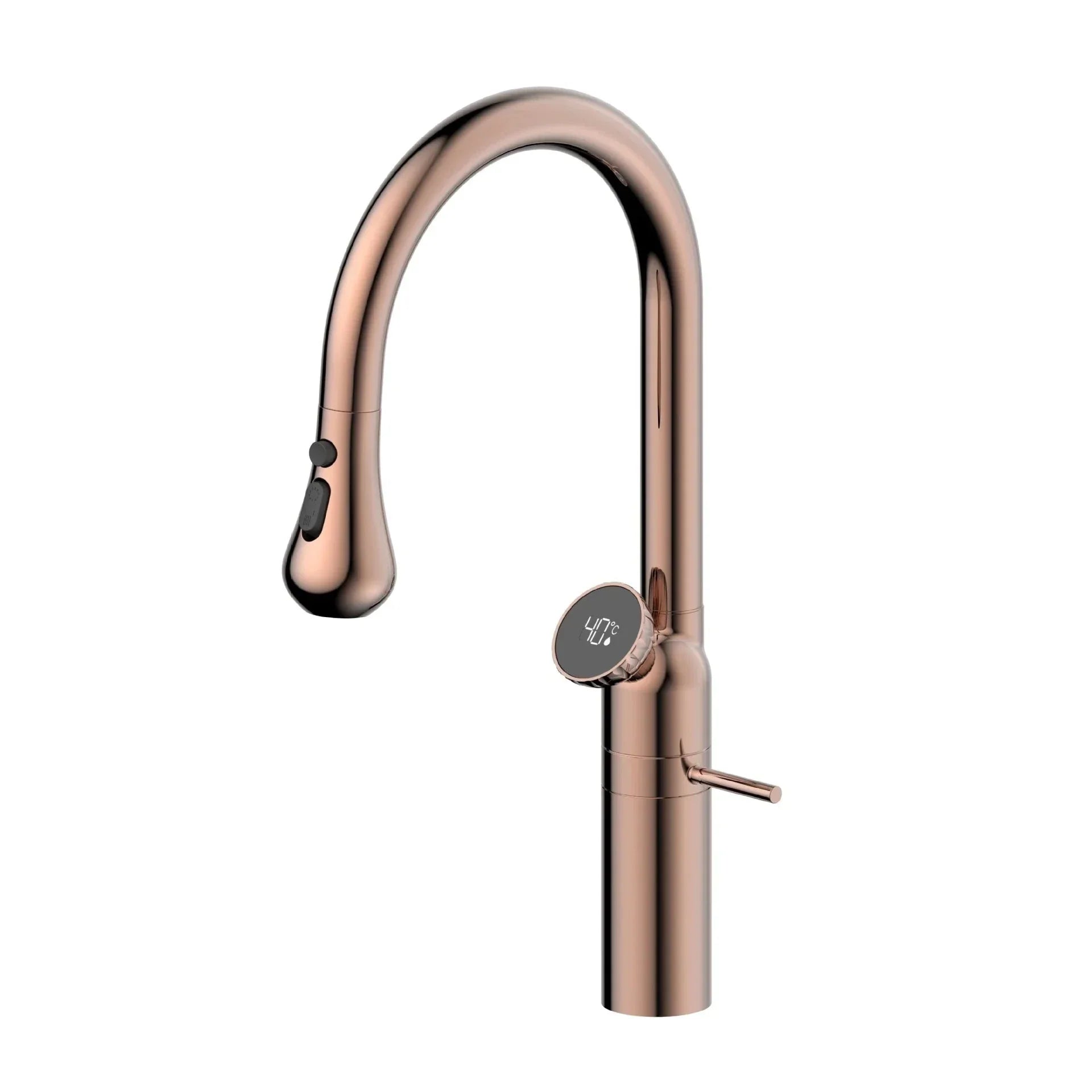 Luxury Tanger Rose Gold Gourmet Countertop Kitchen Faucet